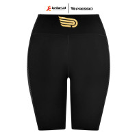 PRESSIO - Women - Power Half Tight - Mid-Rise - Black/Gold